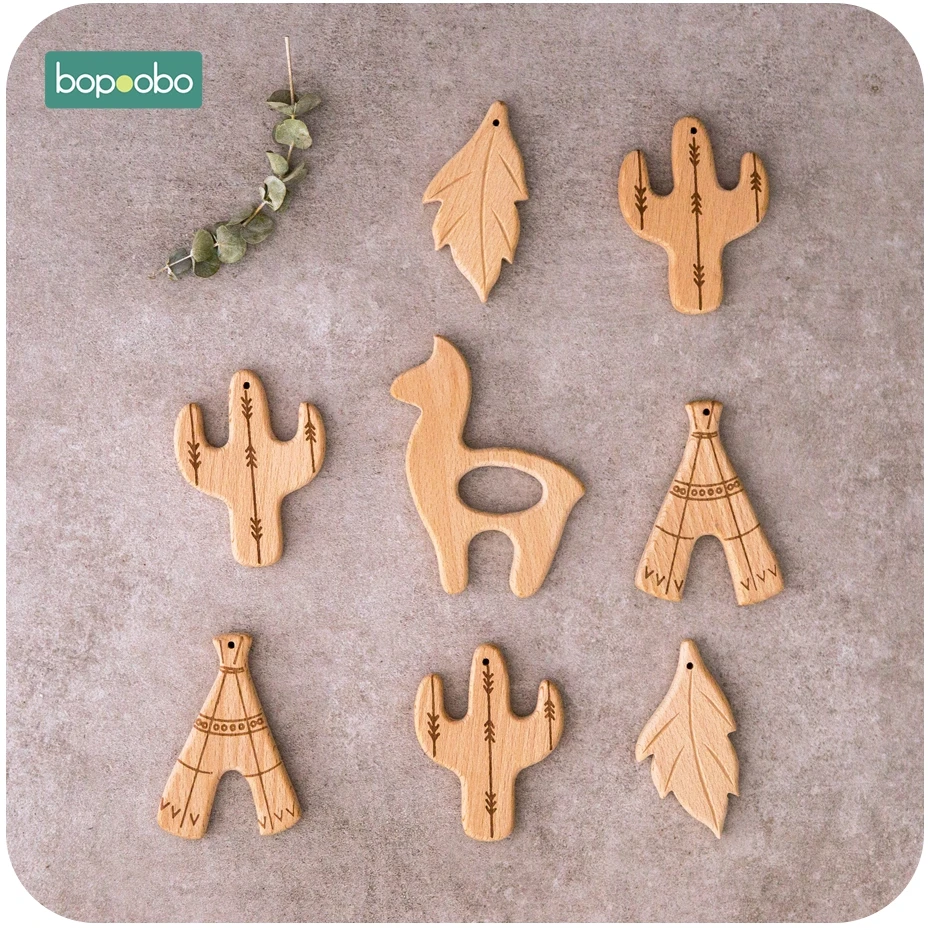 Bopoobo Mordedor Madera para Bebé – Animal Dentición - imagen 3