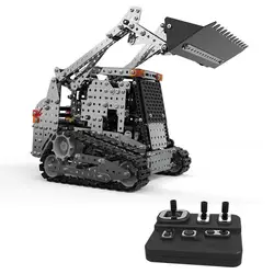 Excavadora de control remoto para niños de bloques metálicos