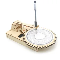 Máquina de dibujar eléctrica – Kit tecnológico educativo DIY en madera