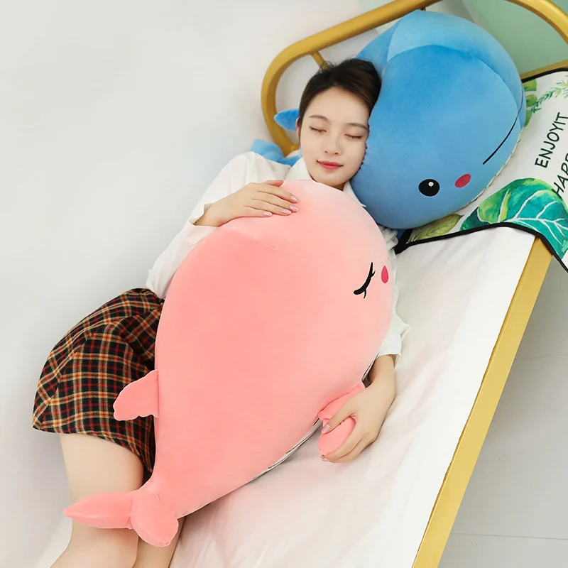 Ballena de peluche azul de 30 cm