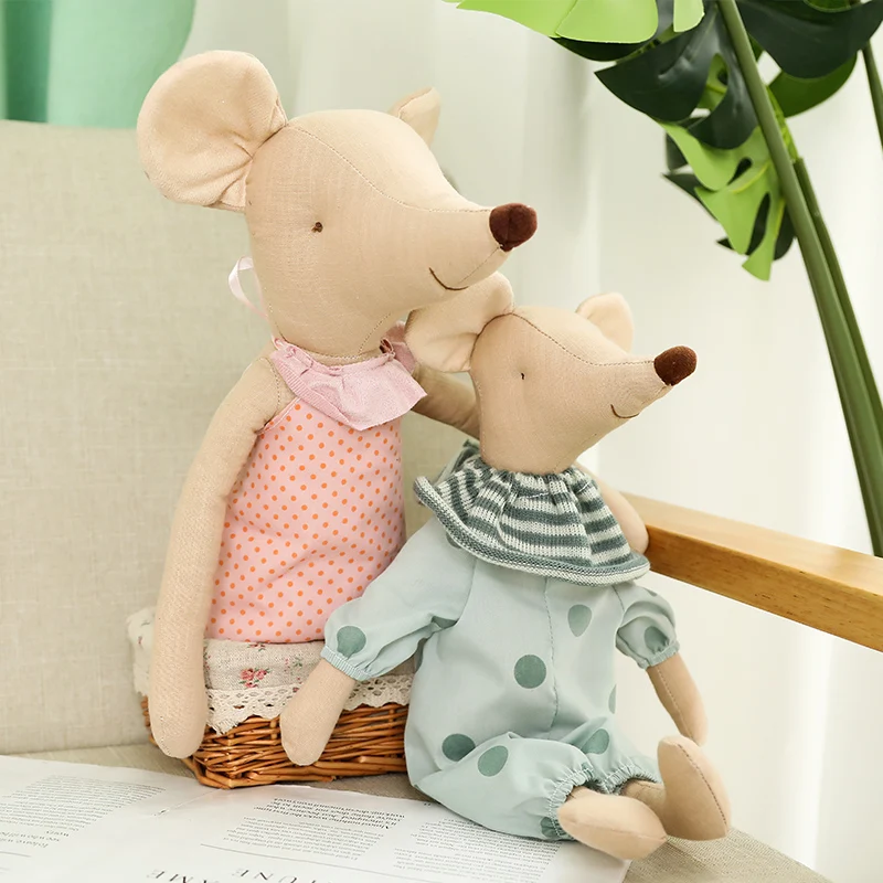 Peluche de ratón suave Kawaii para dormir, regalo cumpleaños - imagen 4