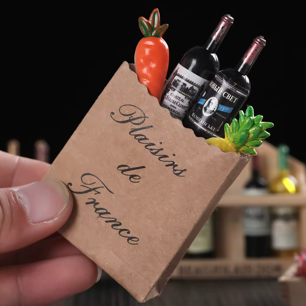 Mini botellas de vino para casa de muñecas - Accesorios de cocina - imagen 4