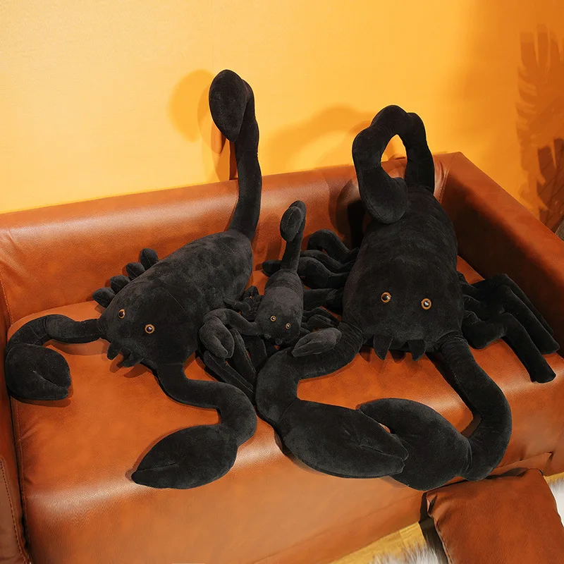 Peluche grande negro brillante para niños, regalo de Navidad - imagen 4