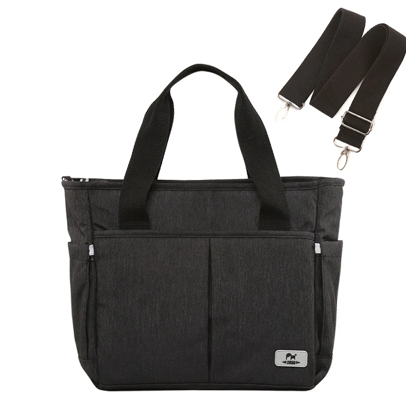 Bolsa pañales maternal con bolsillos para cochecito – Cremallera fácil - imagen 5