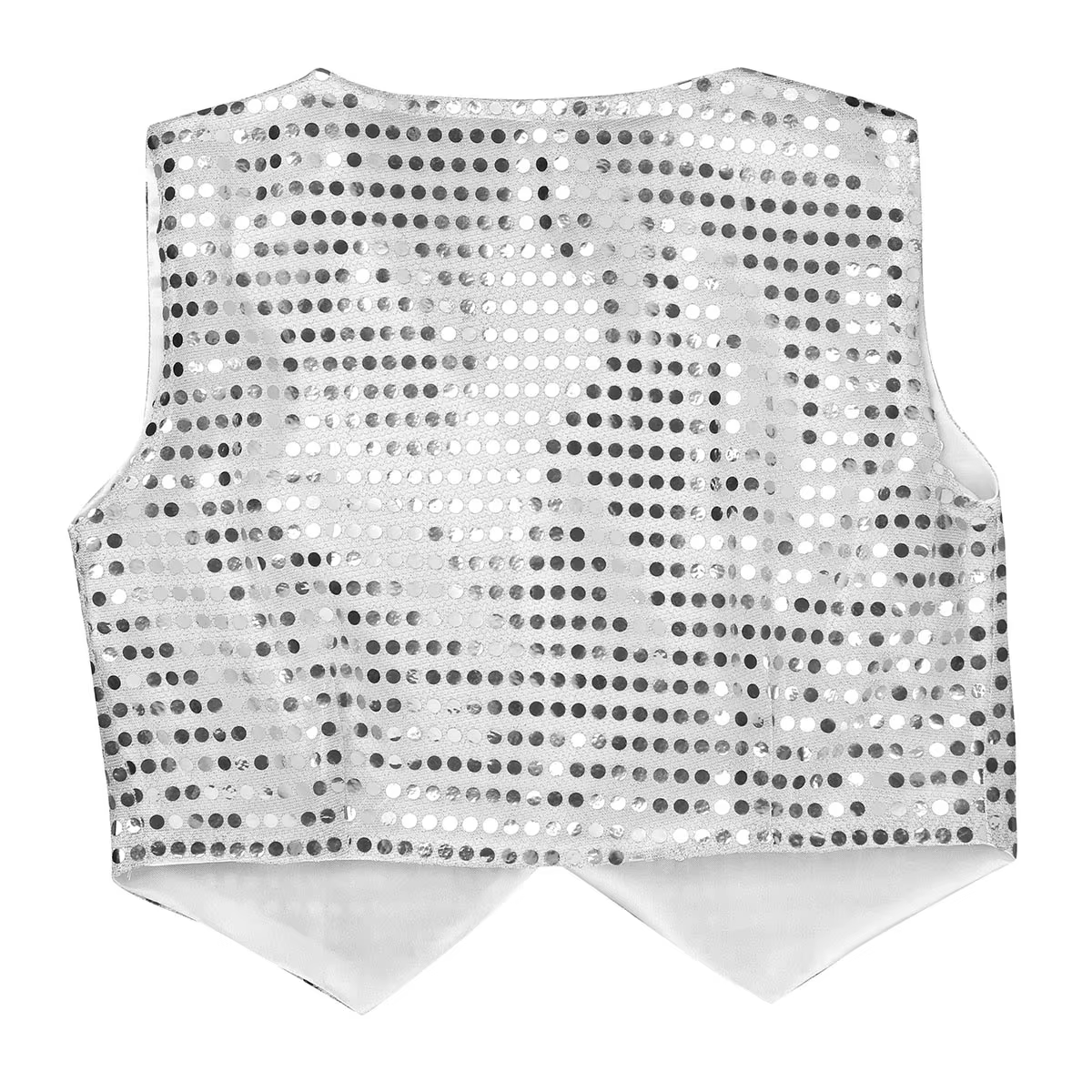 Chaleco de baile Jazz Hip Hop con lentejuelas para niños y niñas - imagen 4