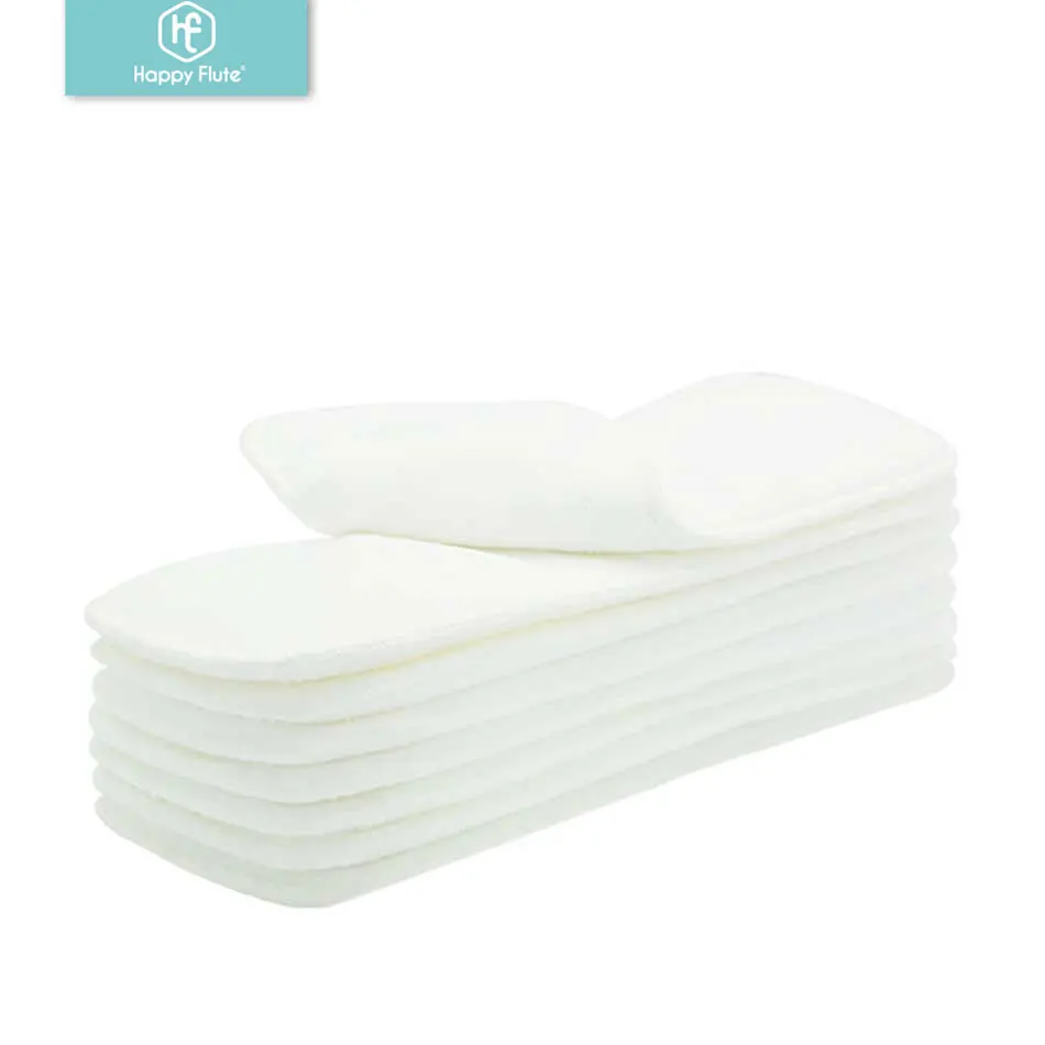 happyflute Pañales de tela lavables reutilizables – 3 capas microfibra para bebés