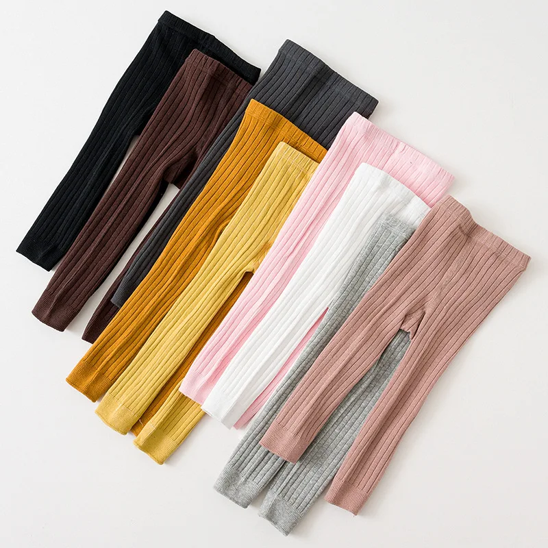 Conjunto de una pieza para niñas pequeñas: suéter acanalado y mallas - imagen 5