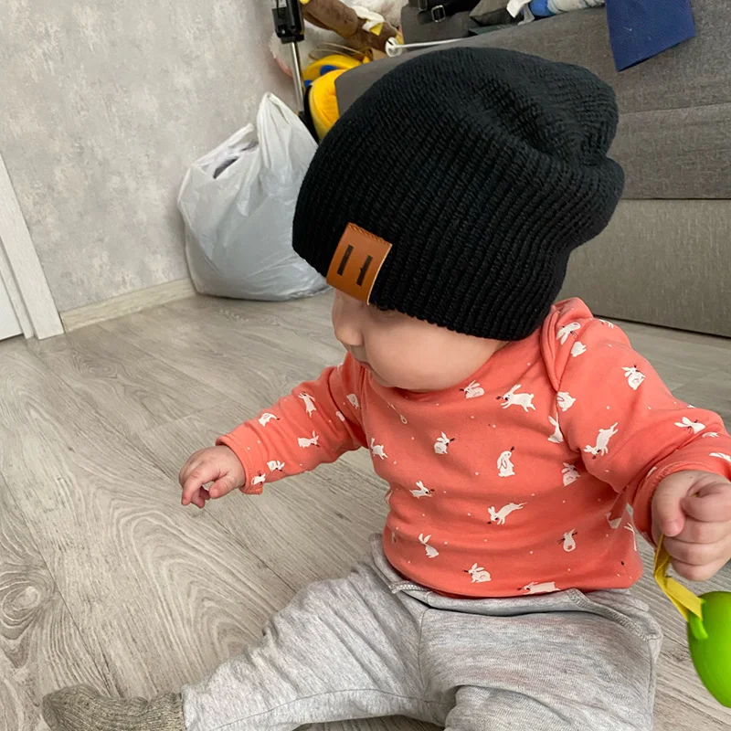 Gorro en uso con bebé
