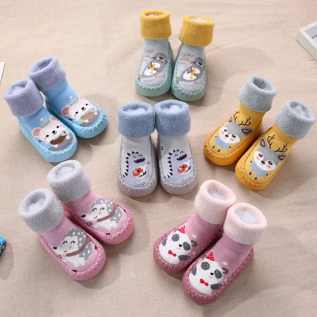 Botitas de goma polar antideslizantes para bebé en invierno - imagen 3
