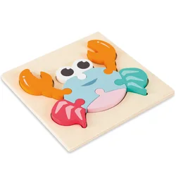 Puzzle educativo de madera 3D para niños – Rompecabezas infantil