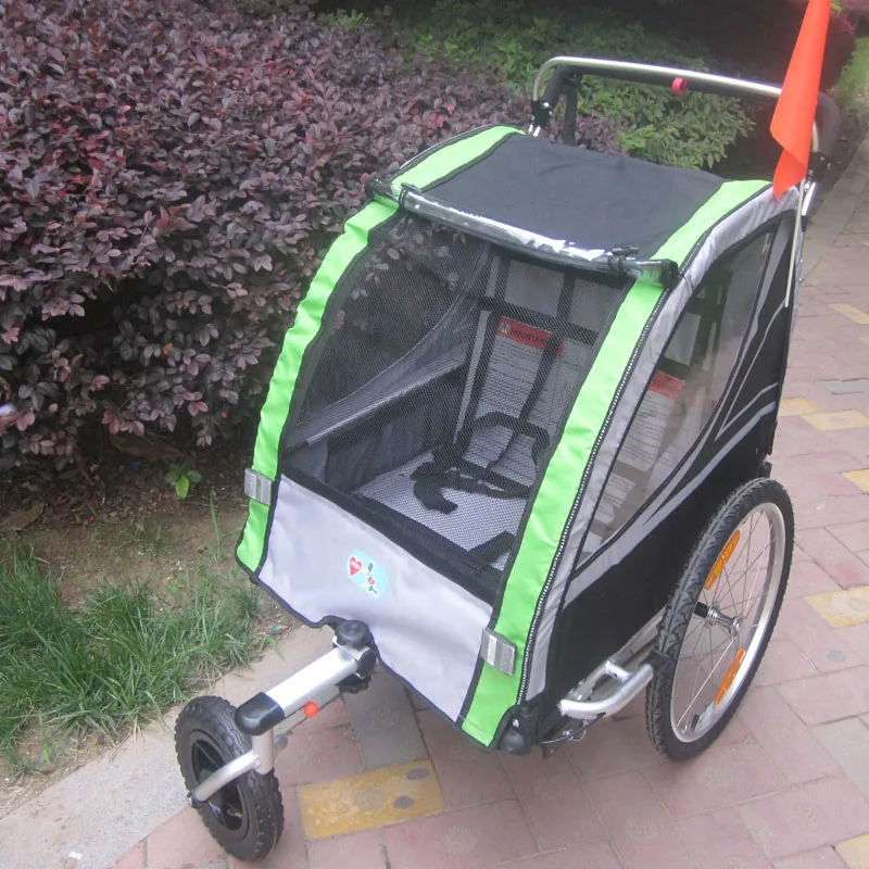 Lovebaby remolque infantil bicicleta con freno de mano y neumáticas - imagen 4