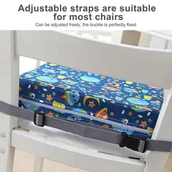 Asiento elevador infantil con hebillas ajustables y cojín lavable