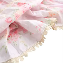Vestido de niña gasa floral sin mangas para verano