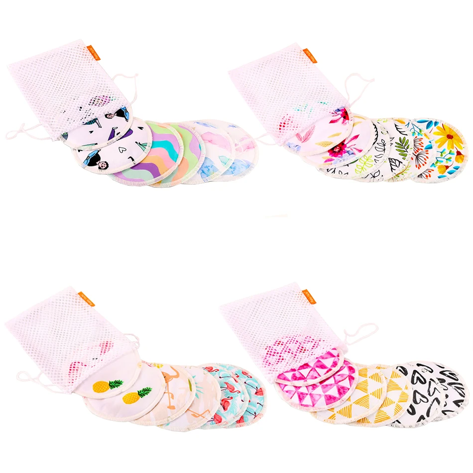 HappyFlute almohadillas lactancia bambú lavables superabsorbentes