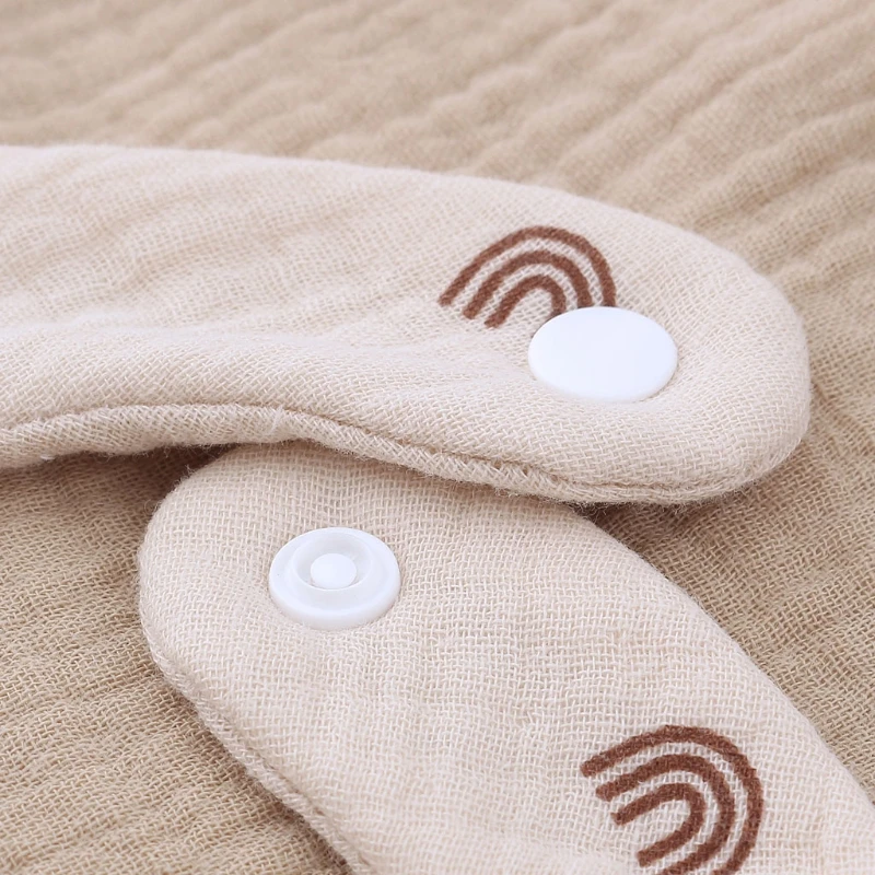 Baberos de algodón para bebé - Paños absorbentes con borlas suaves - imagen 5