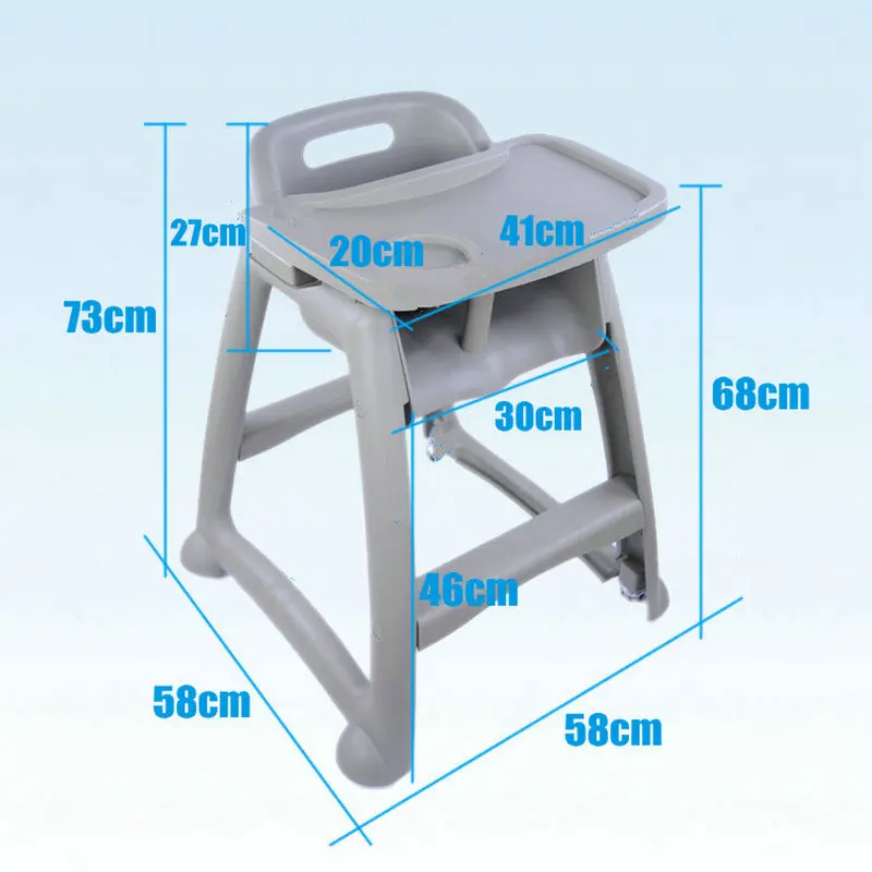 Trona comedor infantil plástico PP con bandeja ajustable para niños - imagen 4