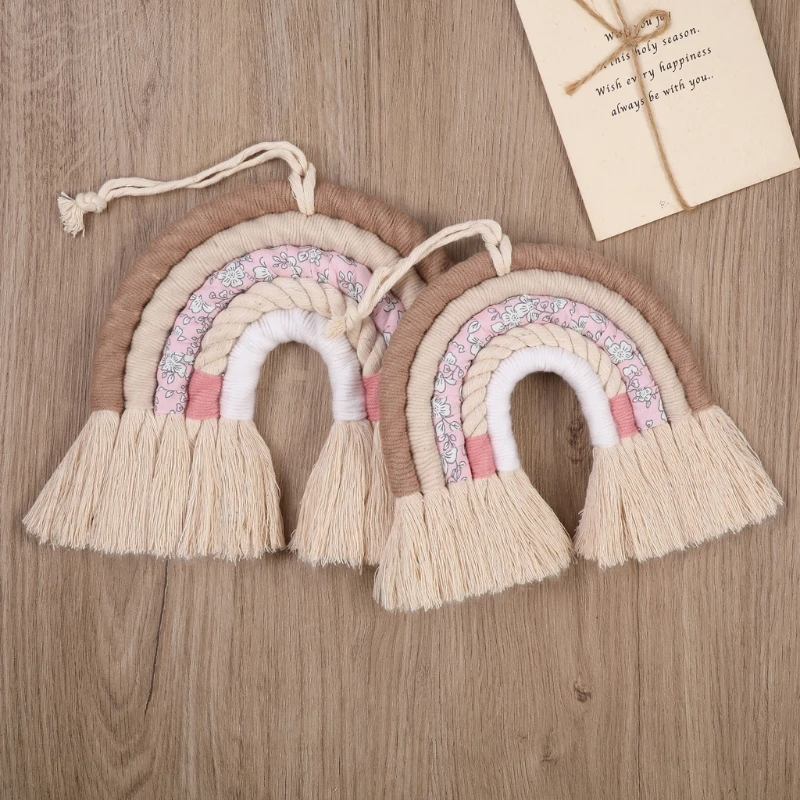 Colgante de macramé para decorar la habitación del bebé - imagen 4