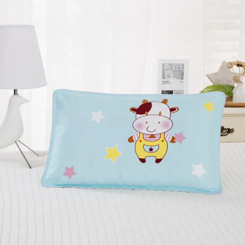 Funda de almohada infantil suave con diseño de animales y sobre