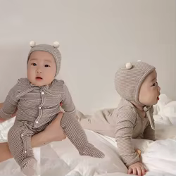 Milangel mono a rayas para niña – Otoño