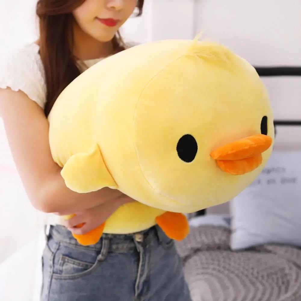 Almohada peluche pato de algodón relleno suave para bebé