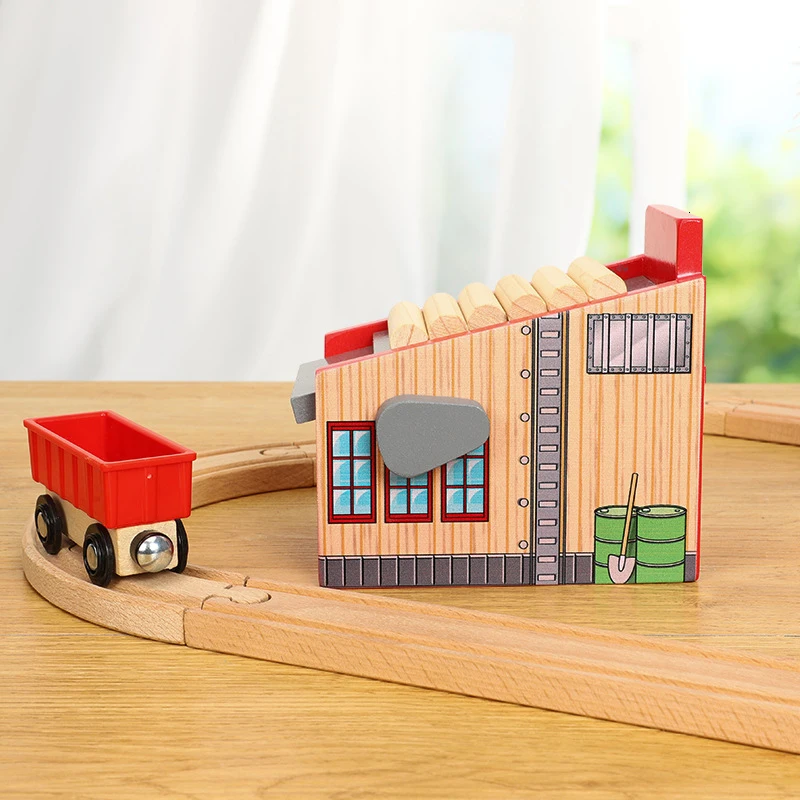 Thom Sawmill vías de tren madera accesorios escena coches juguetes - imagen 2
