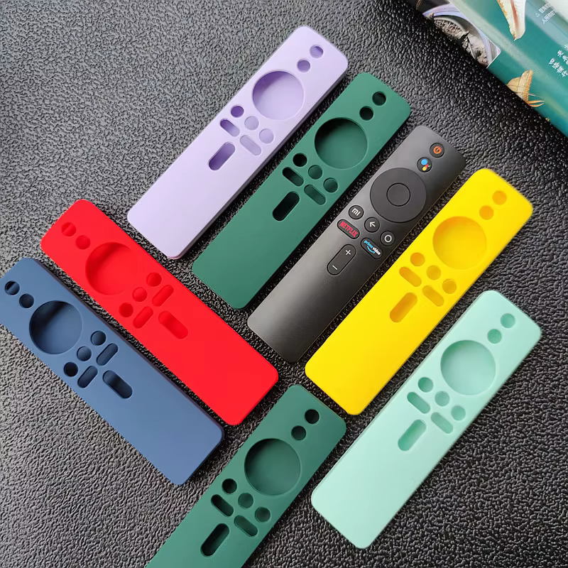 Funda de silicona negra protectora para mando Xiaomi