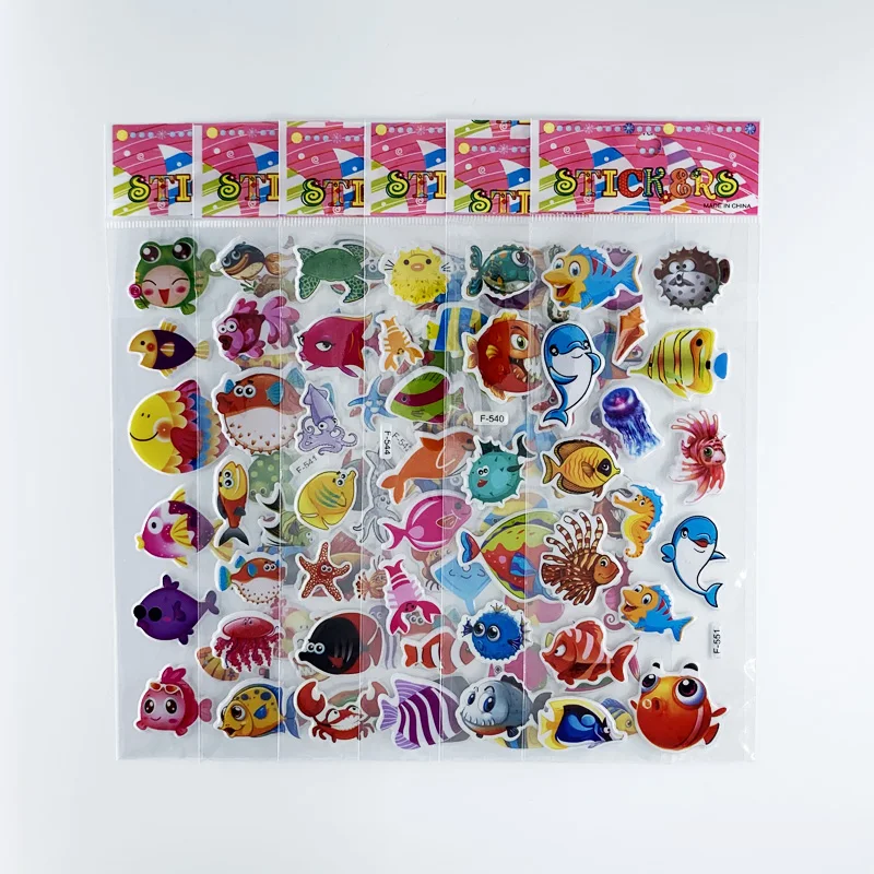 Pegatinas 3D de peces marinos para niños y niñas - imagen 4