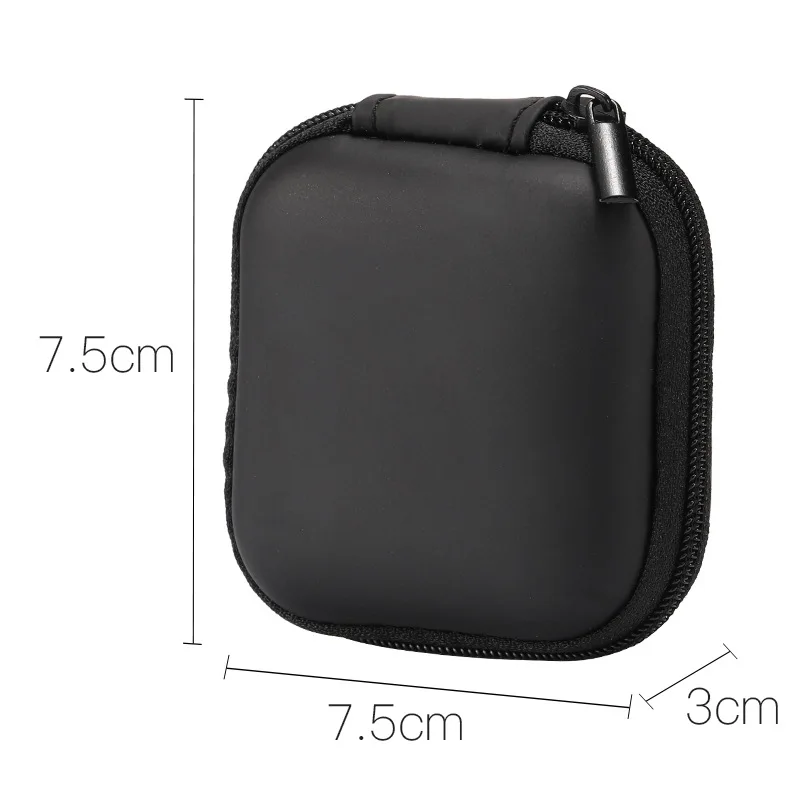 Estuche rígido con cremallera para auriculares