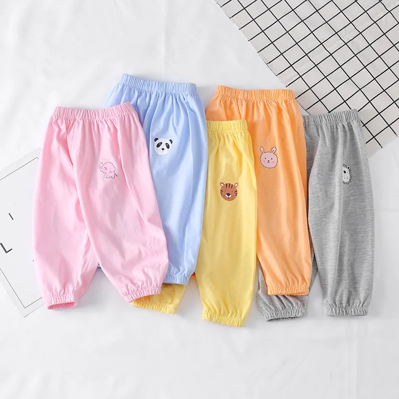 Pantalones infantiles KF052 de verano - detalle textura