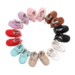 Zapatos para muñecas de cuero sintético multicolor