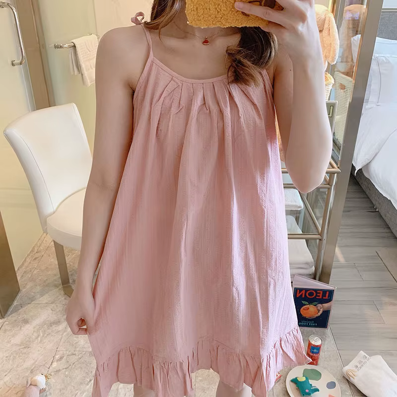 Pijama premamá de algodón para dormir cómodo y suave - imagen 2