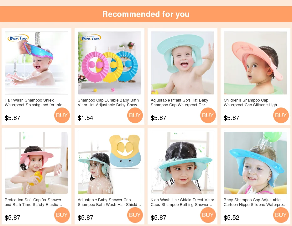 Gorro de visera hipopótamo para baño infantil