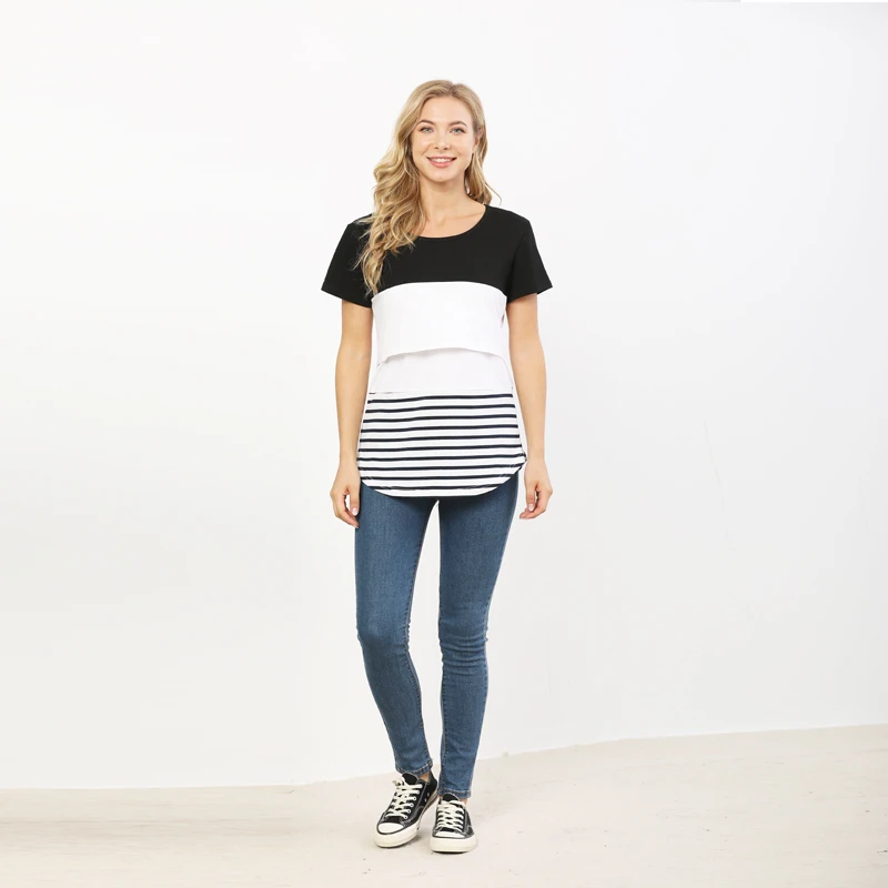 Camiseta de maternidad para lactancia en verano - imagen 4
