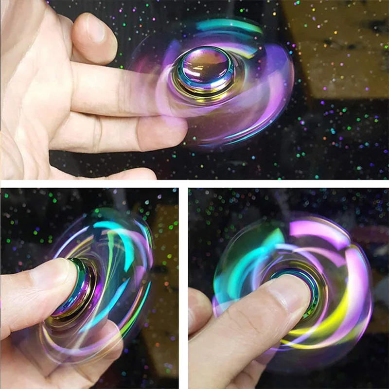 Spinner metálico con acabado brillante