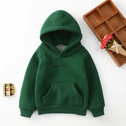 Sudaderas con capucha color caramelo para niños – manga larga