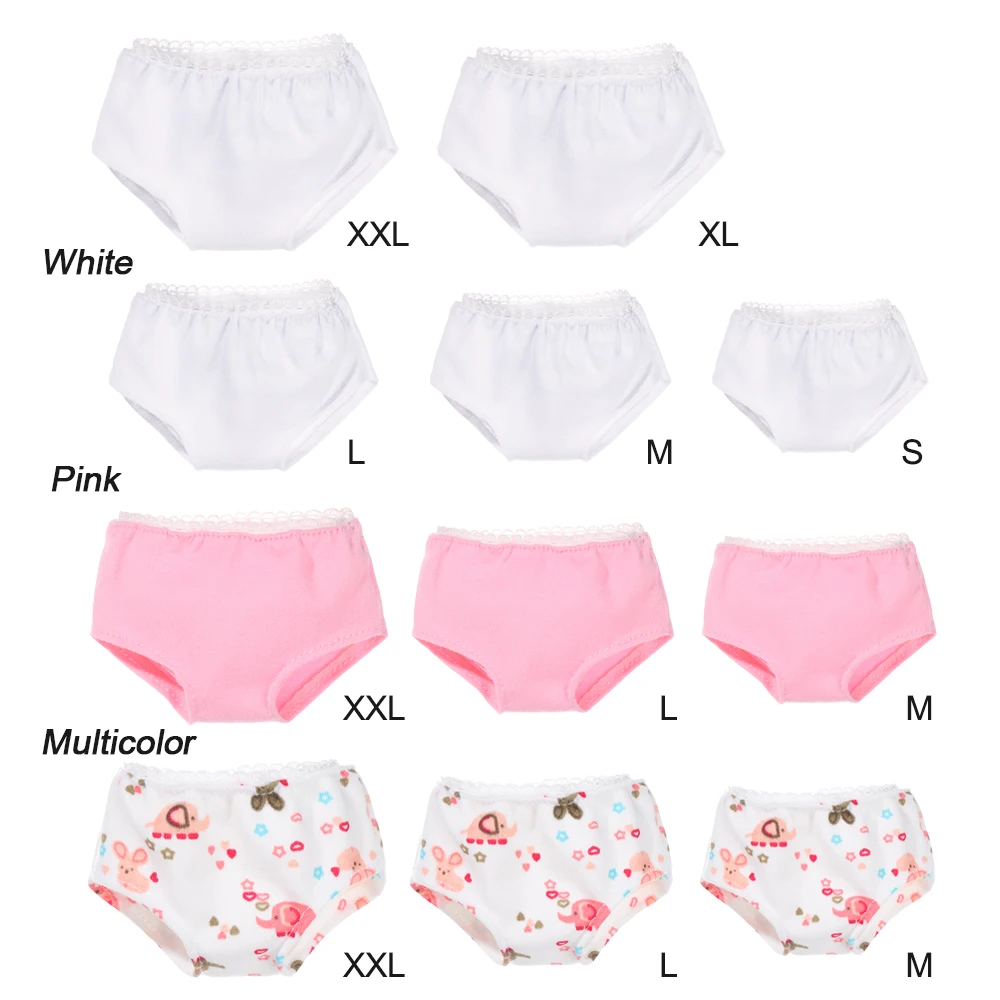 Calzoncillos para muñecas en tono rosa