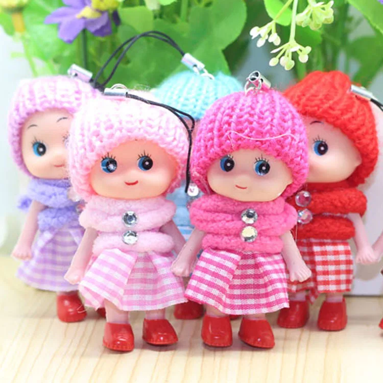 Mini muñeca de felpa suave de 8 cm