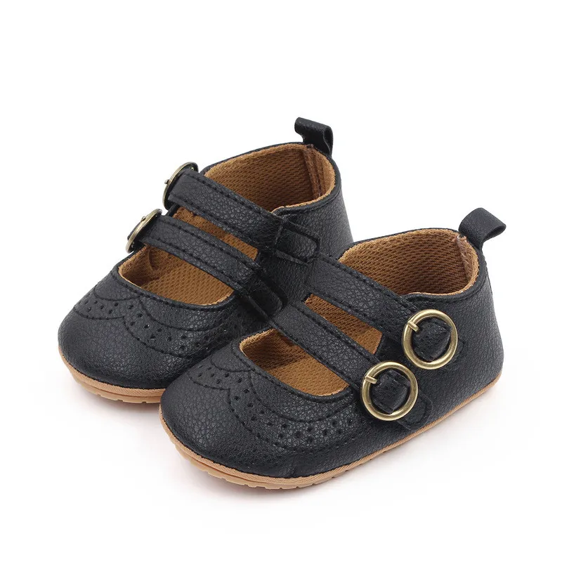 Zapatos antideslizantes de cuna, suela goma para caminantes bebé niña - imagen 2
