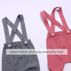 Mallas acanaladas de algodón para bebé, pantalón recién nacido