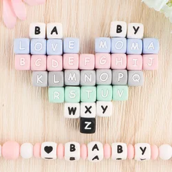 Cuentas de silicona con letras para collar DIY infantil – Kovict