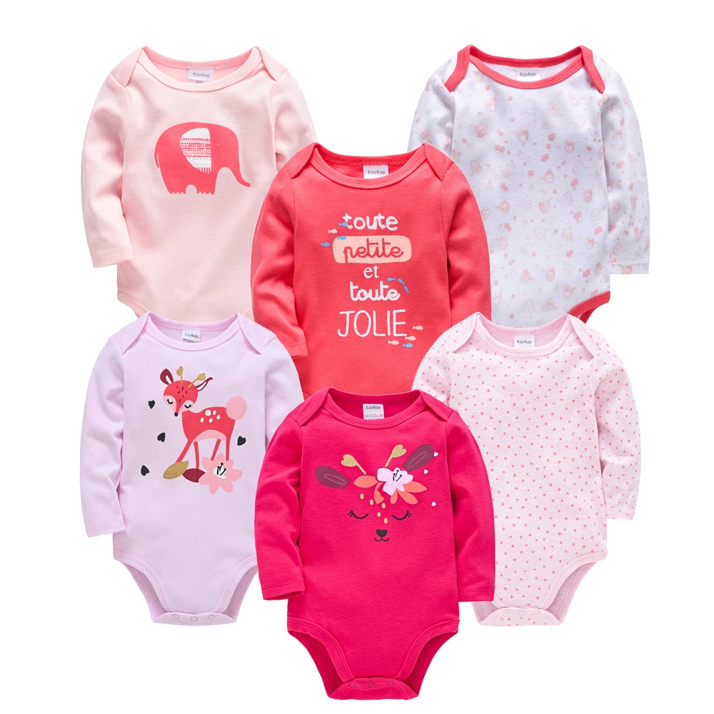 Kavkas conjunto body manga larga bebé algodón suave otoño