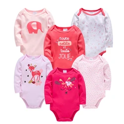Kavkas conjunto body manga larga bebé algodón suave otoño