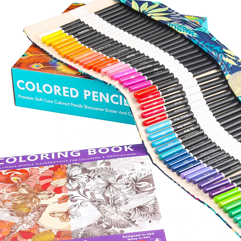 Lápices de colores premium para niños estuche lona artesanal extras - imagen 4