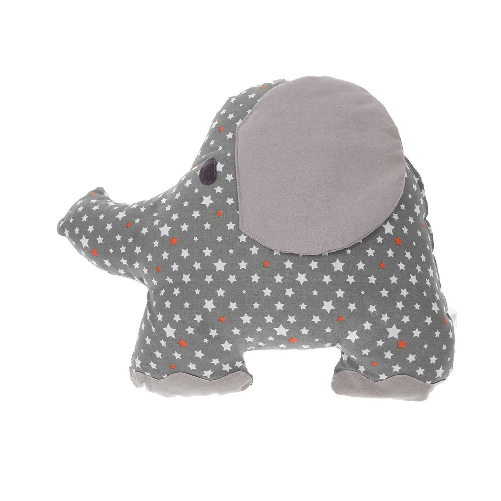 Protector de cuna acolchado con elefante y cojín suave infantil - imagen 3