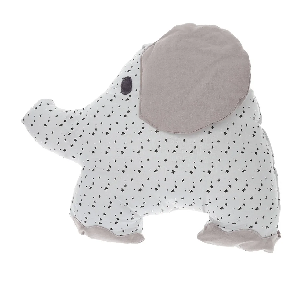 Protector de cuna acolchado con elefante y cojín suave infantil - imagen 5
