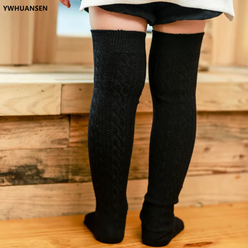 YWHUANSEN Calcetines escolares largos de algodón suave para niña - imagen 5