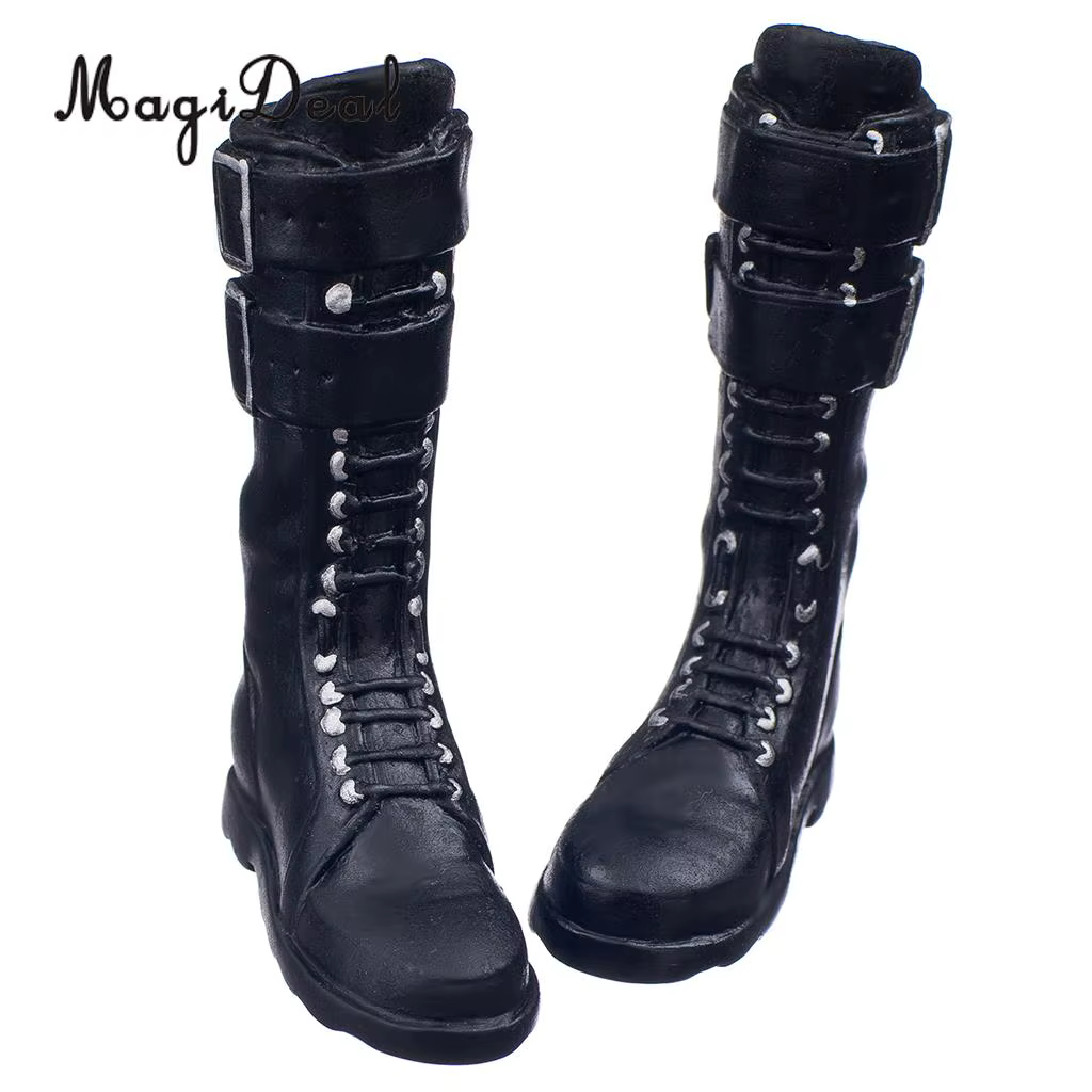 Zapatitos con cordones para muñeca de 12 pulgadas – Negro sport - imagen 2