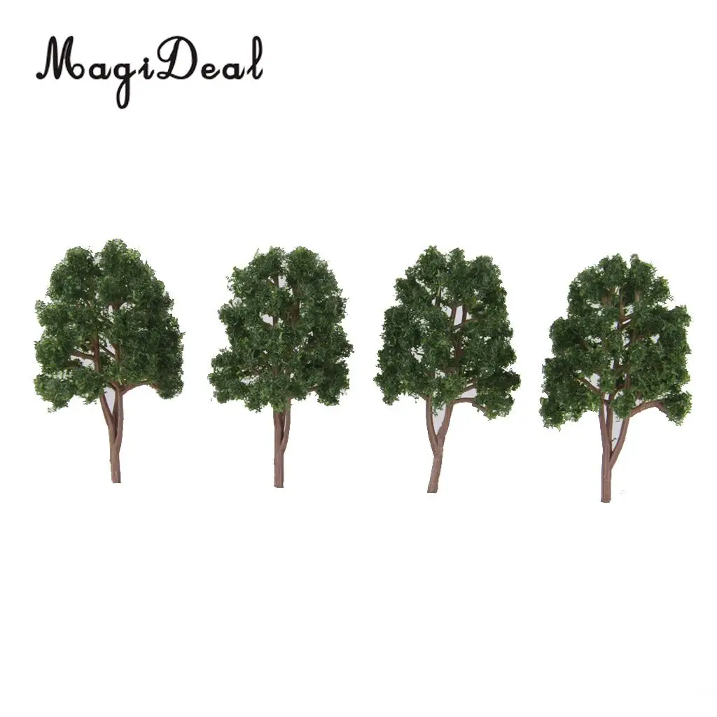 Árboles decorativos para maqueta de tren – Verde oscuro 7,5 cm - imagen 2
