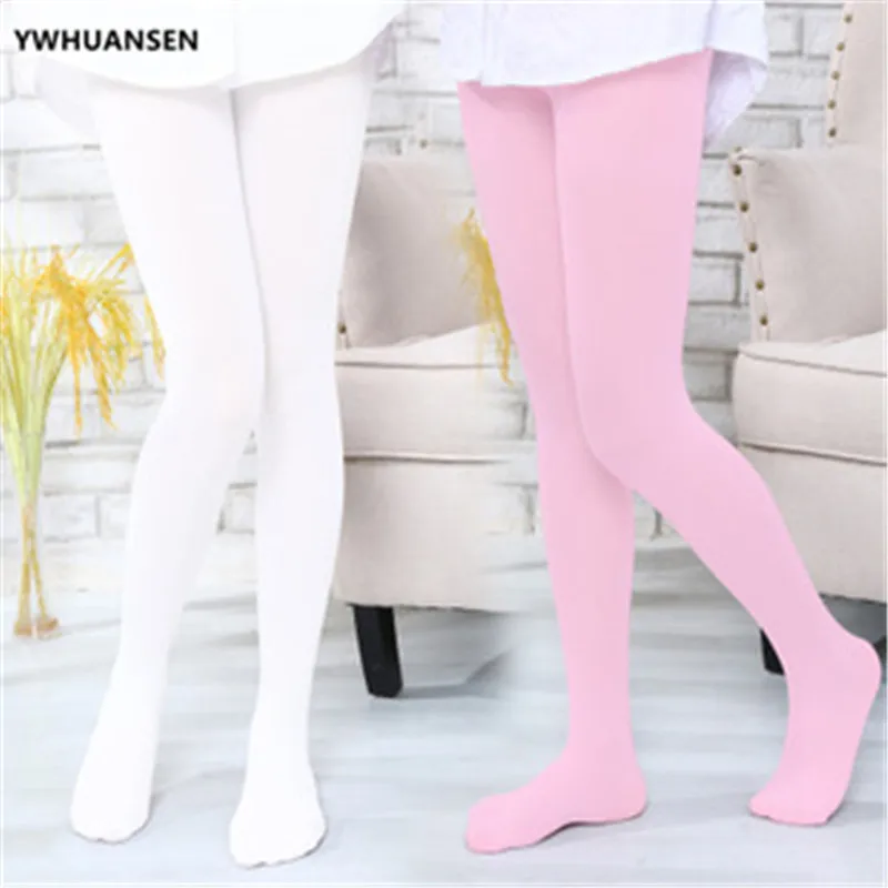 YWHUANSEN pantimedias de ballet para niñas - caramelo, terciopelo - imagen 4