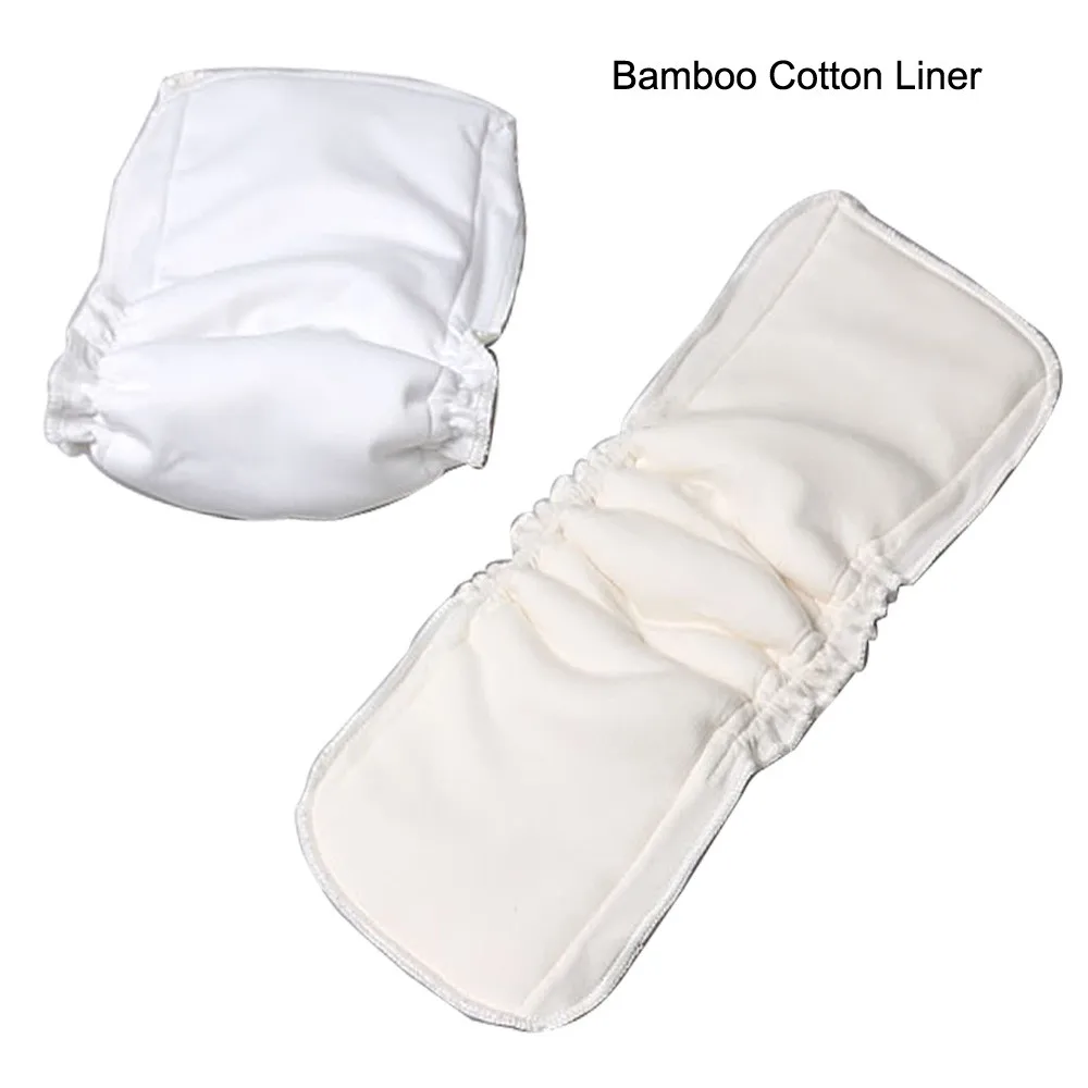 Insertos de algodón bambú con fuelle doble, vista frontal